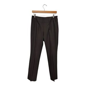 AKRIS PUNTO | Dark Brown Wool Blend Womens Trouser Pants 6